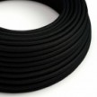 Cable eléctrico redondo en bobina de 45.72 mts (150 pies) RM04 Efecto Seda Negro - Homologado UL