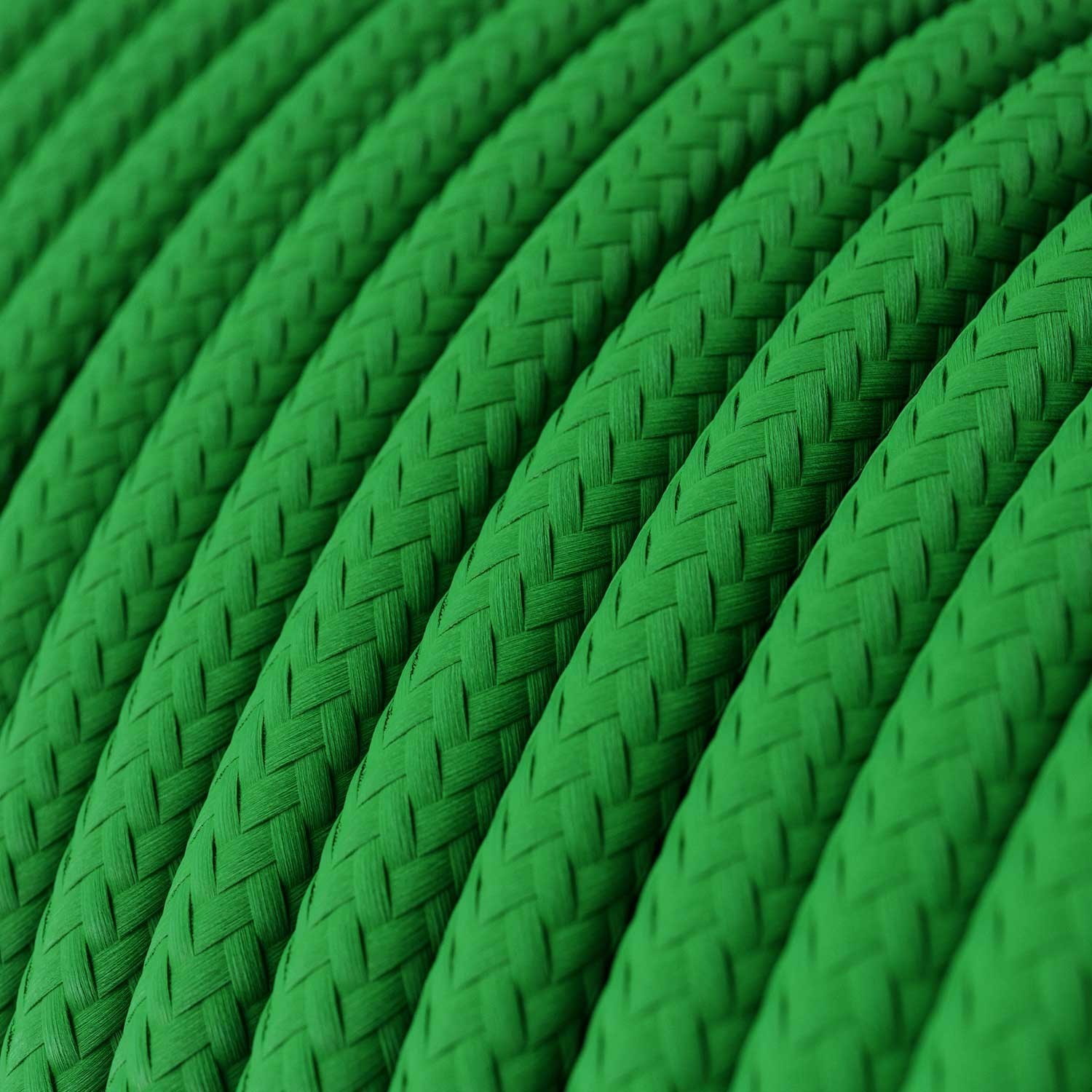 Cable eléctrico redondo en bobina de 45.72 mts (150 pies) RM06 Efecto Seda Verde - Homologado UL