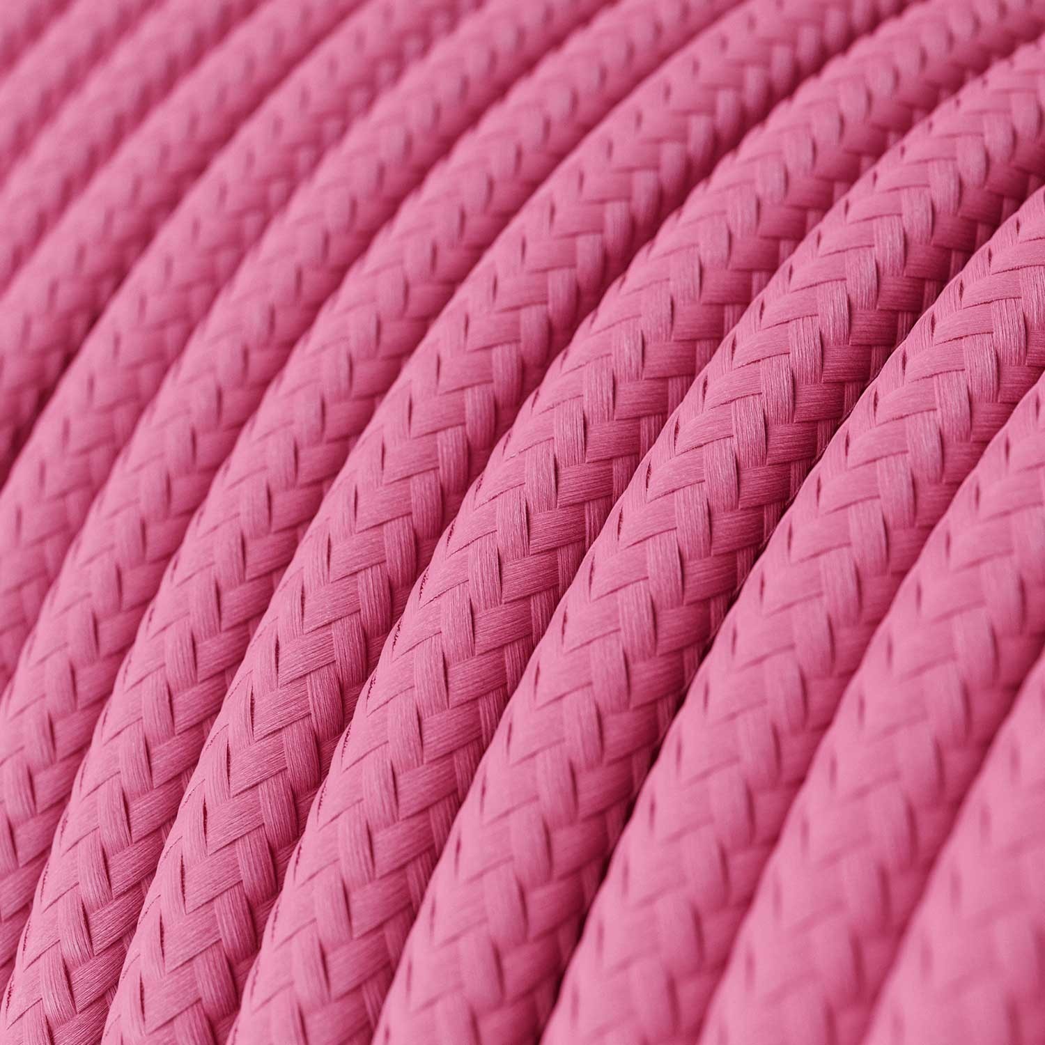 Cable eléctrico redondo en bobina de 45.72 mts (150 pies) RM08 Efecto Seda Fuchsia - Homologado UL