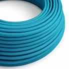 Cable eléctrico redondo en bobina de 45.72 mts (150 pies) RM11 Efecto Seda Cian - Homologado UL