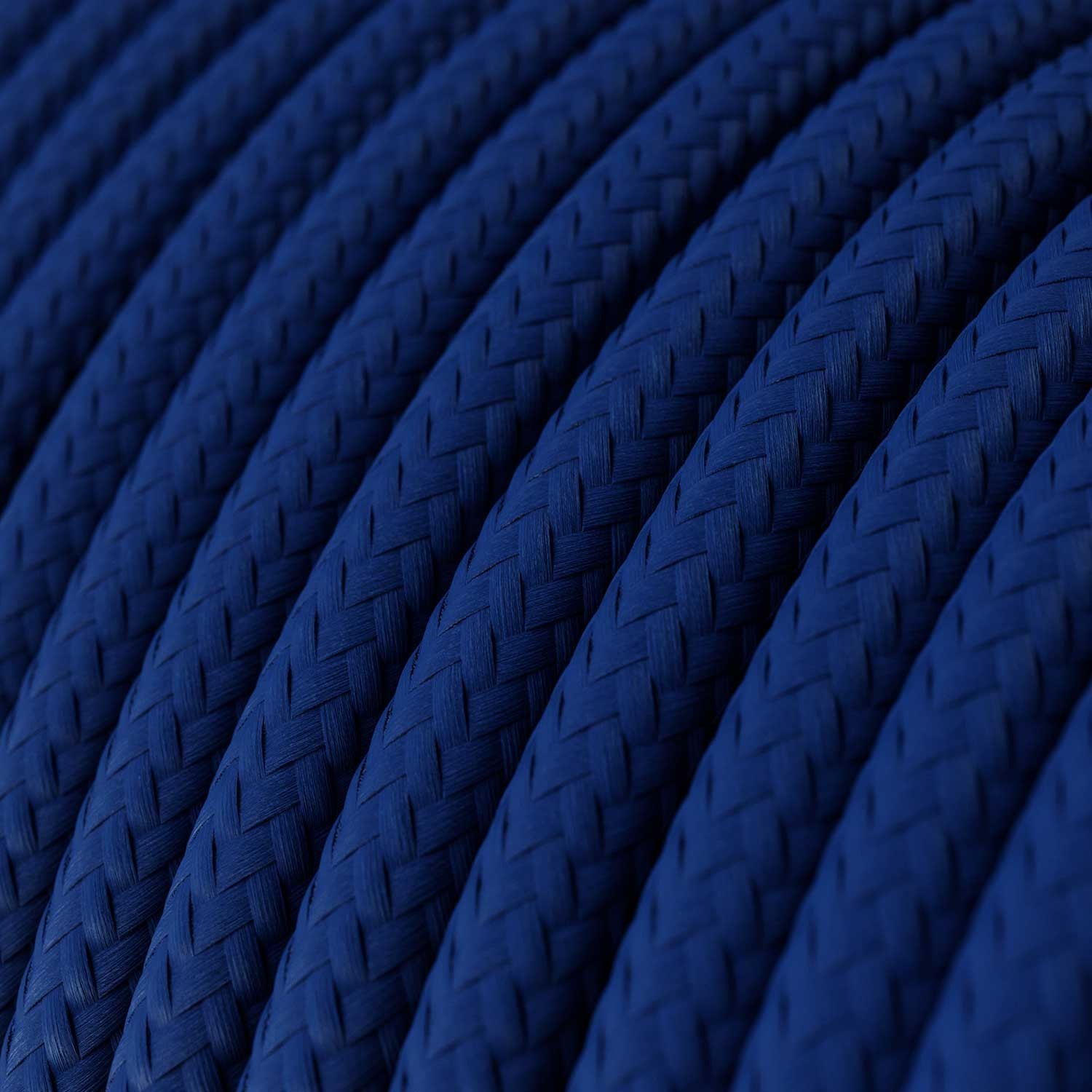 Round Electric Cable 150 ft (45,72 m) coil RM12 Blue Rayon - UL listed