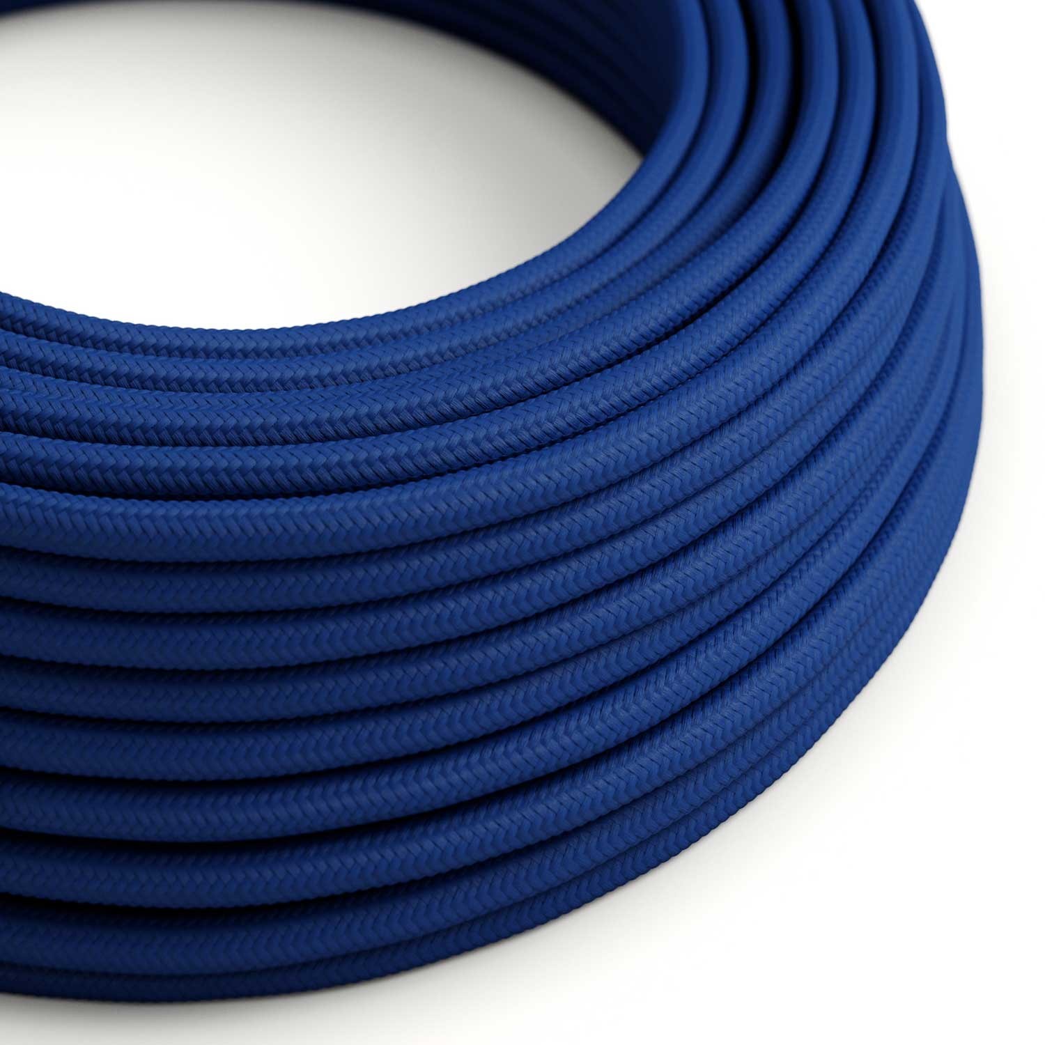 Round Electric Cable 150 ft (45,72 m) coil RM12 Blue Rayon - UL listed