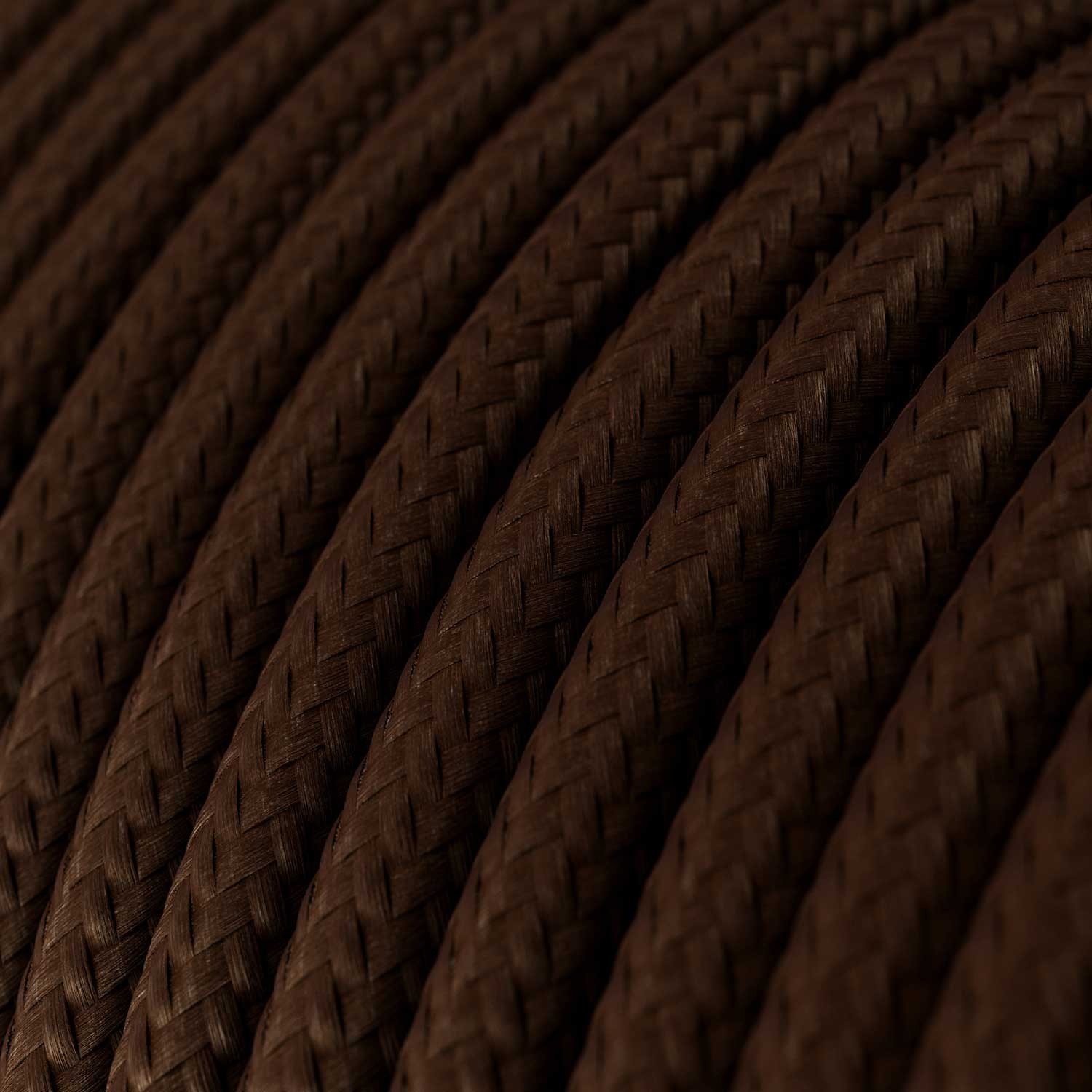 Round Electric Cable 150 ft (45,72 m) coil RM13 Brown Rayon - UL listed