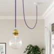 Cable eléctrico redondo en bobina de 45.72 mts (150 pies) RM14 Efecto Seda Púrpura - Homologado UL