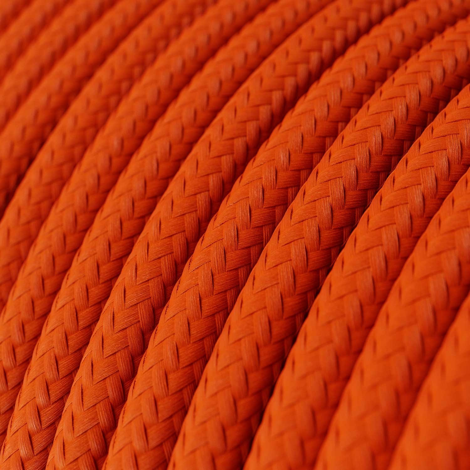 Cable eléctrico redondo en bobina de 45.72 mts (150 pies) RM15 Efecto Seda Naranja - Homologado UL