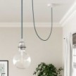 Cable eléctrico redondo en bobina de 45.72 mts (150 pies) RM17 Efecto Seda Celeste - Homologado UL