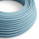 Cable eléctrico redondo en bobina de 45.72 mts (150 pies) RM17 Efecto Seda Celeste - Homologado UL