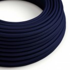 Cable eléctrico redondo en bobina de 45.72 mts (150 pies) RM20 Efecto Seda Azul Marino - Homologado UL