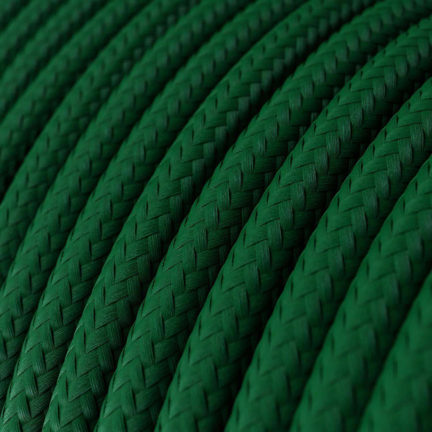 Cable eléctrico redondo en bobina de 45.72 mts (150 pies) RM21 Efecto Seda Verde Oscuro - Homologado UL