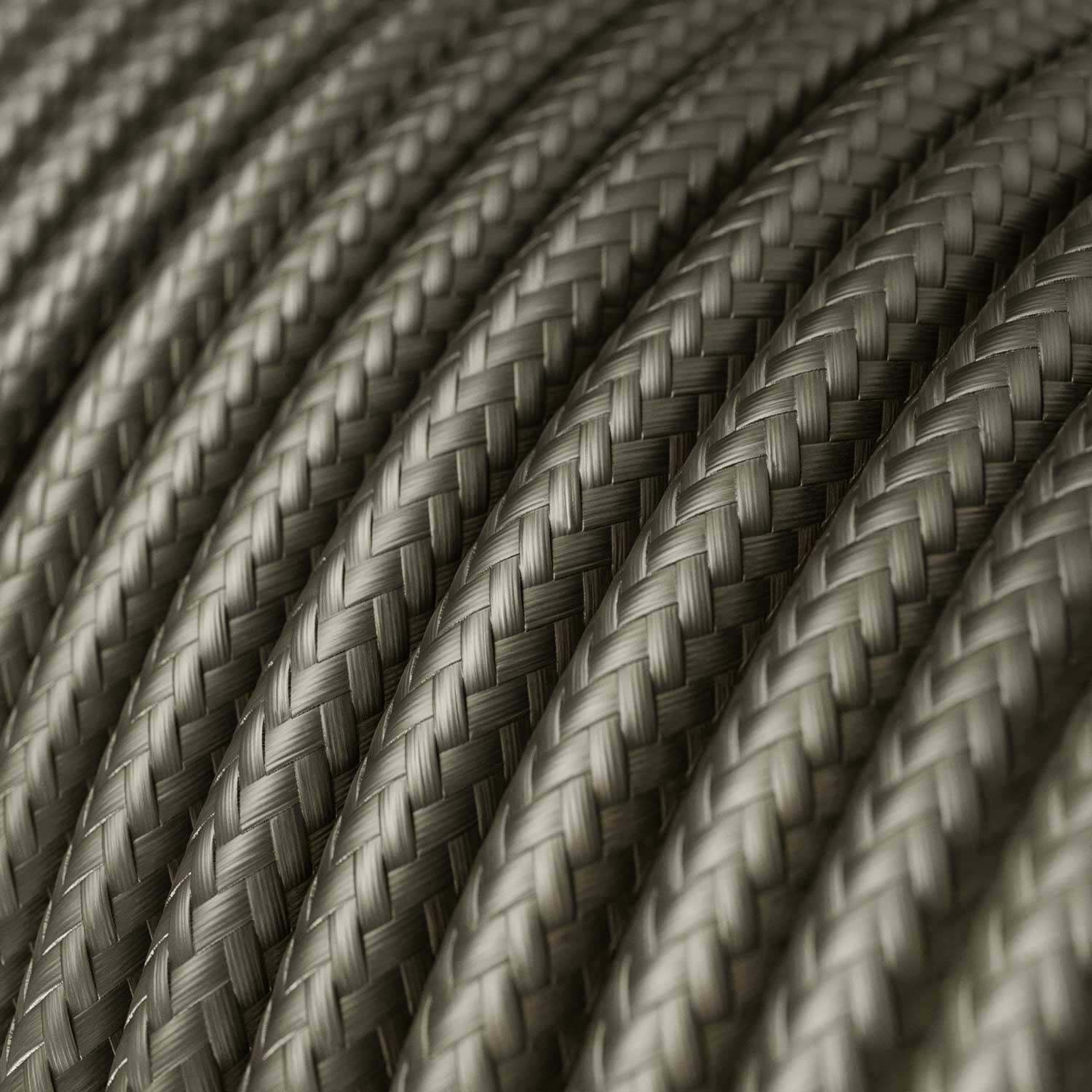 Round Electric Cable 150 ft (45,72 m) coil RM26 Dark Gray Rayon - UL listed