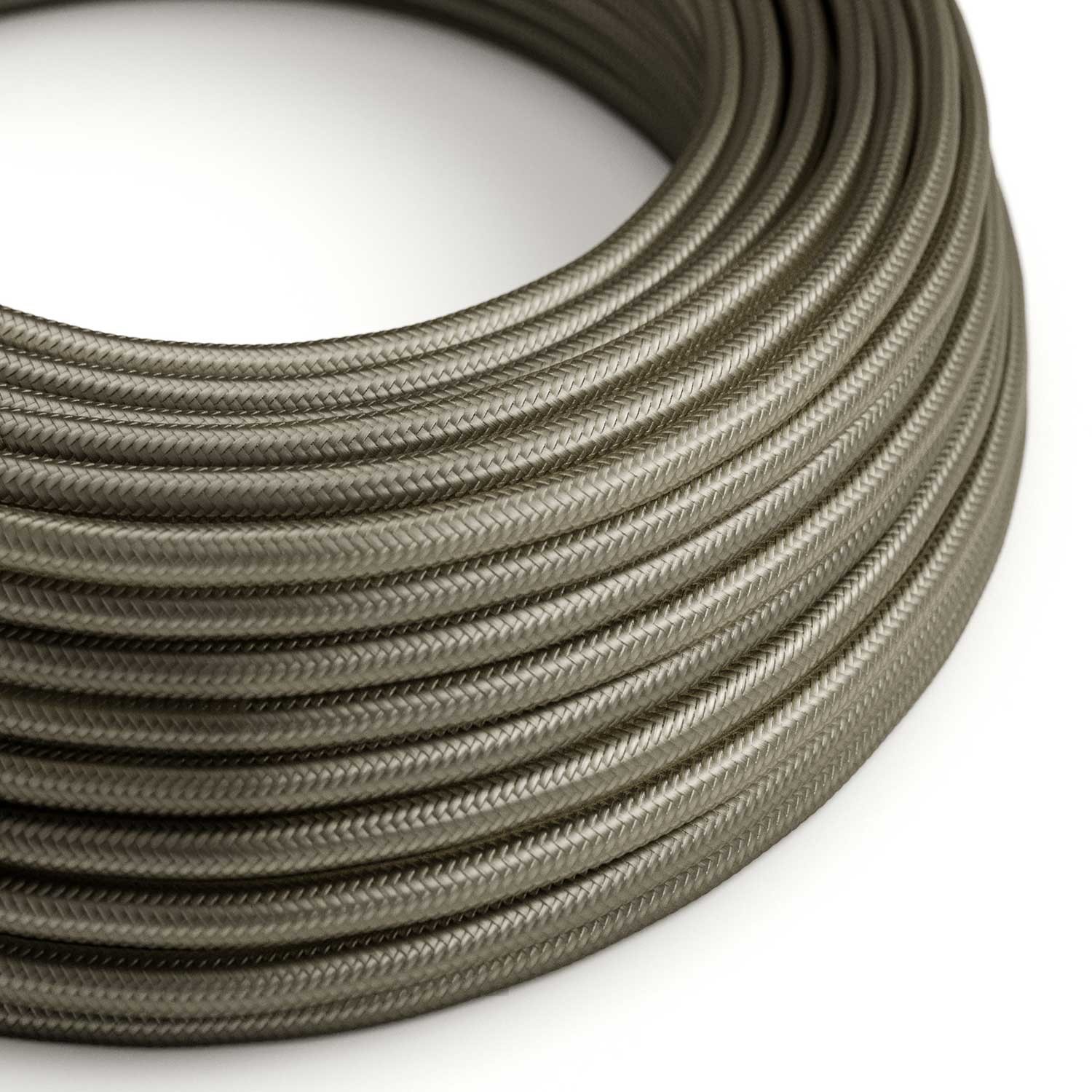 Round Electric Cable 150 ft (45,72 m) coil RM26 Dark Gray Rayon - UL listed