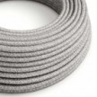 Round Electric Cable 150 ft (45,72 m) coil RN02 Grey Natural Linen - UL listed