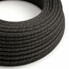 Round Electric Cable 150 ft (45,72 m) coil RN03 Anthracite Natural Linen - UL listed