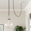 Cable eléctrico redondo en bobina de 45.72 mts (150 pies) RP30 Algodón Bicolor Verde Tomillo y Gris pardo - Homologado UL