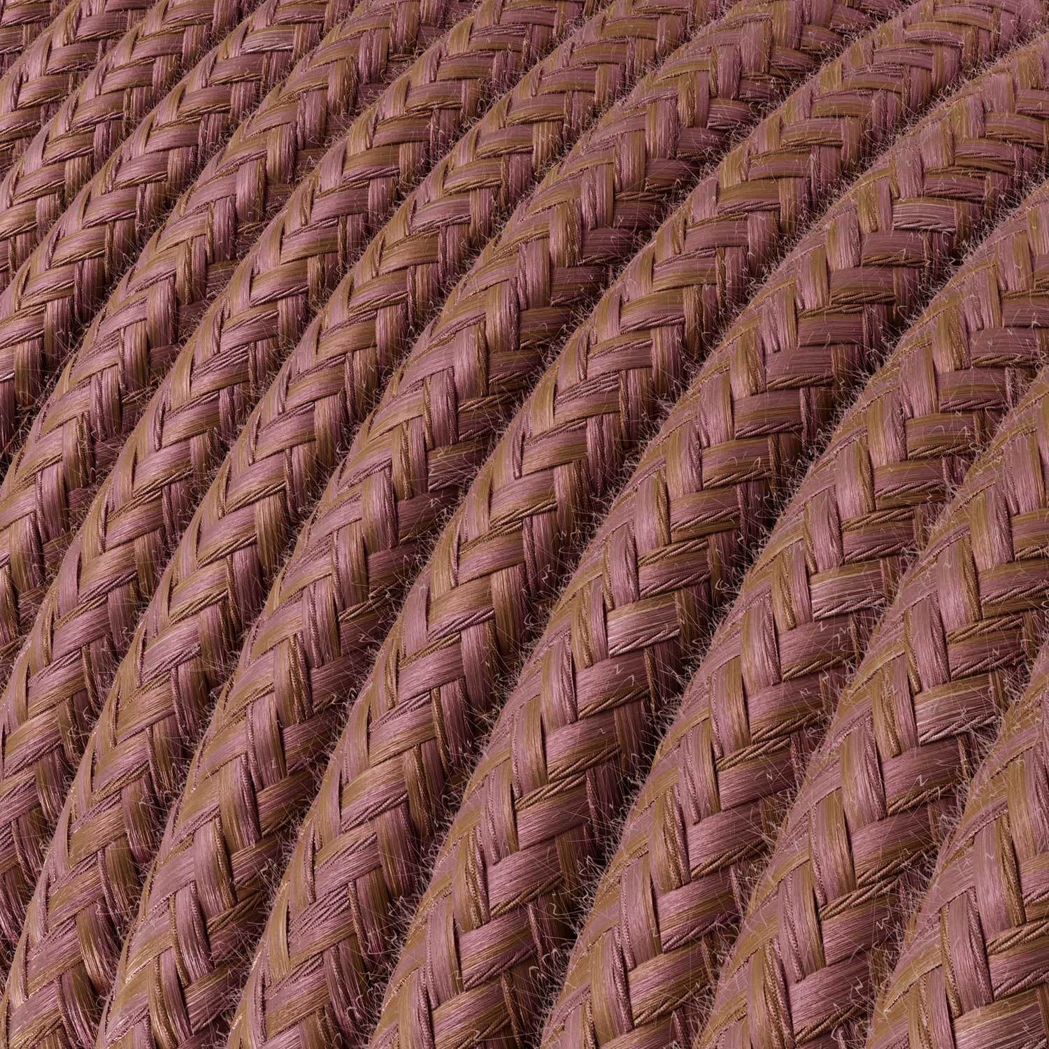 Cable eléctrico redondo en bobina de 45.72 mts (150 pies) RX11 Algodón Marsala - Homologado UL