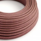 Cable eléctrico redondo en bobina de 45.72 mts (150 pies) RX11 Algodón Marsala - Homologado UL