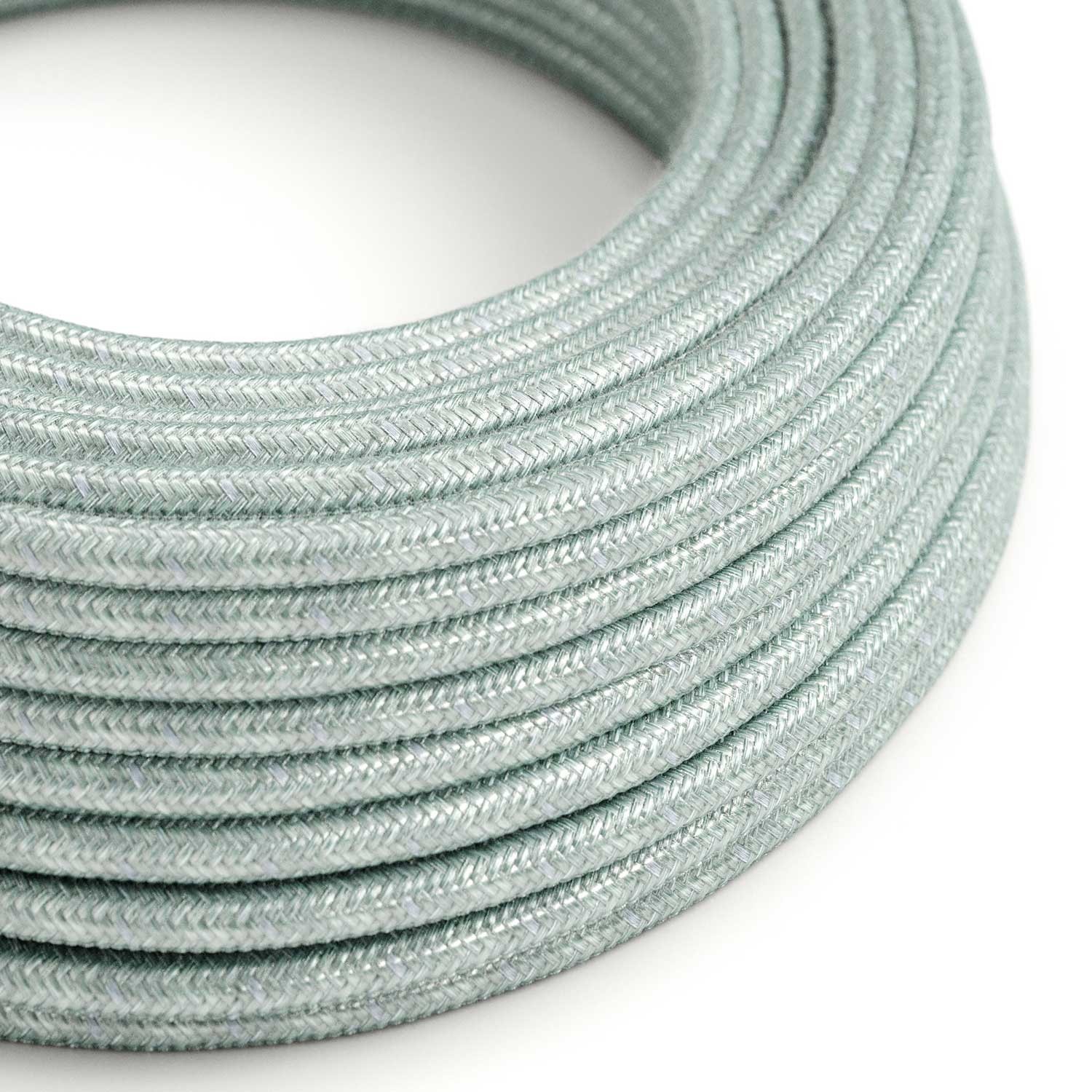 Cable eléctrico redondo en bobina de 45.72 mts (150 pies) RX12 Algodón Azul Calina - Homologado UL