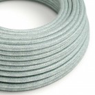 Cable eléctrico redondo en bobina de 45.72 mts (150 pies) RX12 Algodón Azul Calina - Homologado UL