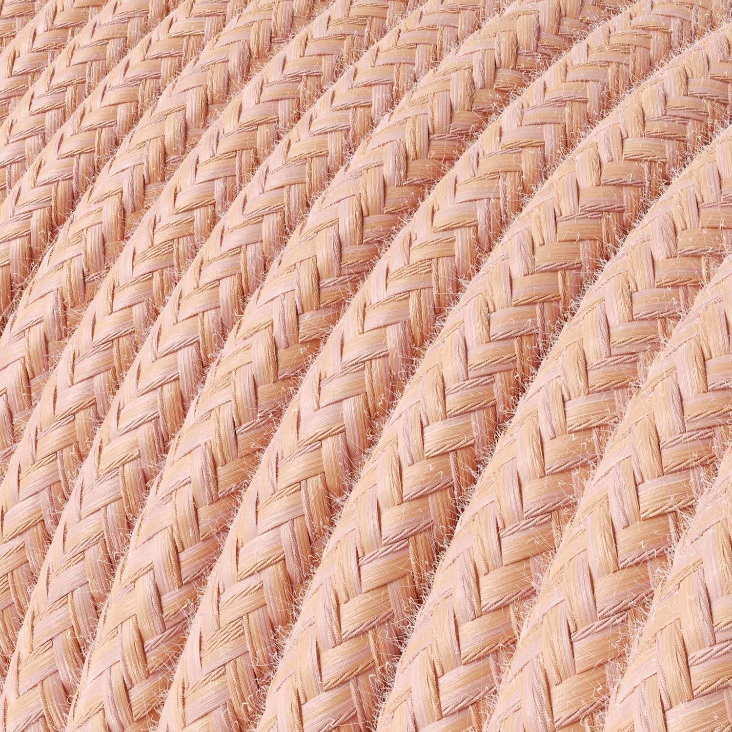 Cable eléctrico redondo en bobina de 45.72 mts (150 pies) RX13 Algodón Salmón - Homologado UL