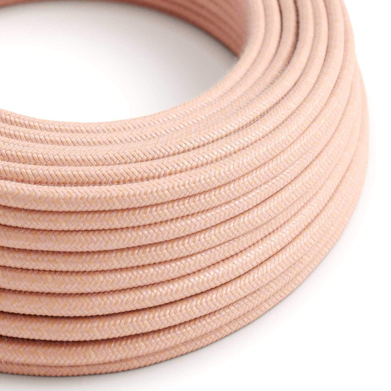 Cable eléctrico redondo en bobina de 45.72 mts (150 pies) RX13 Algodón Salmón - Homologado UL