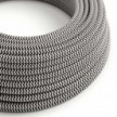 Cable eléctrico redondo en bobina de 45.72 mts (150 pies) RZ04 Efecto Seda ZigZag Negro - Homologado UL
