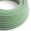 Cable eléctrico redondo en bobina de 45.72 mts (150 pies) RZ06 Efecto Seda ZigZag Verde - Homologado UL