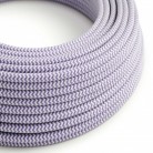 Cable eléctrico redondo en bobina de 45.72 mts (150 pies) RZ07 Efecto Seda ZigZag Lila - Homologado UL