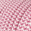 Cable eléctrico redondo en bobina de 45.72 mts (150 pies) RZ08 Efecto Seda ZigZag Fuchsia - Homologado UL