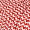 Cable eléctrico redondo en bobina de 45.72 mts (150 pies) RZ09 Efecto Seda ZigZag Rojo - Homologado UL