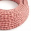 Cable eléctrico redondo en bobina de 45.72 mts (150 pies) RZ09 Efecto Seda ZigZag Rojo - Homologado UL