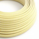 Cable eléctrico redondo en bobina de 45.72 mts (150 pies) RZ10 Efecto Seda ZigZag Amarillo - Homologado UL