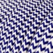 Cable eléctrico redondo en bobina de 45.72 mts (150 pies) RZ12 Efecto Seda ZigZag Azul - Homologado UL
