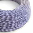 Cable eléctrico redondo en bobina de 45.72 mts (150 pies) RZ12 Efecto Seda ZigZag Azul - Homologado UL