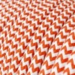 Cable eléctrico redondo en bobina de 45.72 mts (150 pies) RZ15 Efecto Seda ZigZag Naranja - Homologado UL