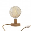 Posaluce Bumped Wooden Table Lamp