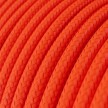 Lámpara colgante de silicona colorida con cable textil.