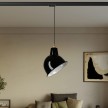 Pendant lamp for tracks with Broadway shade