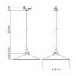 Pendant lamp with Swing shade for tracks