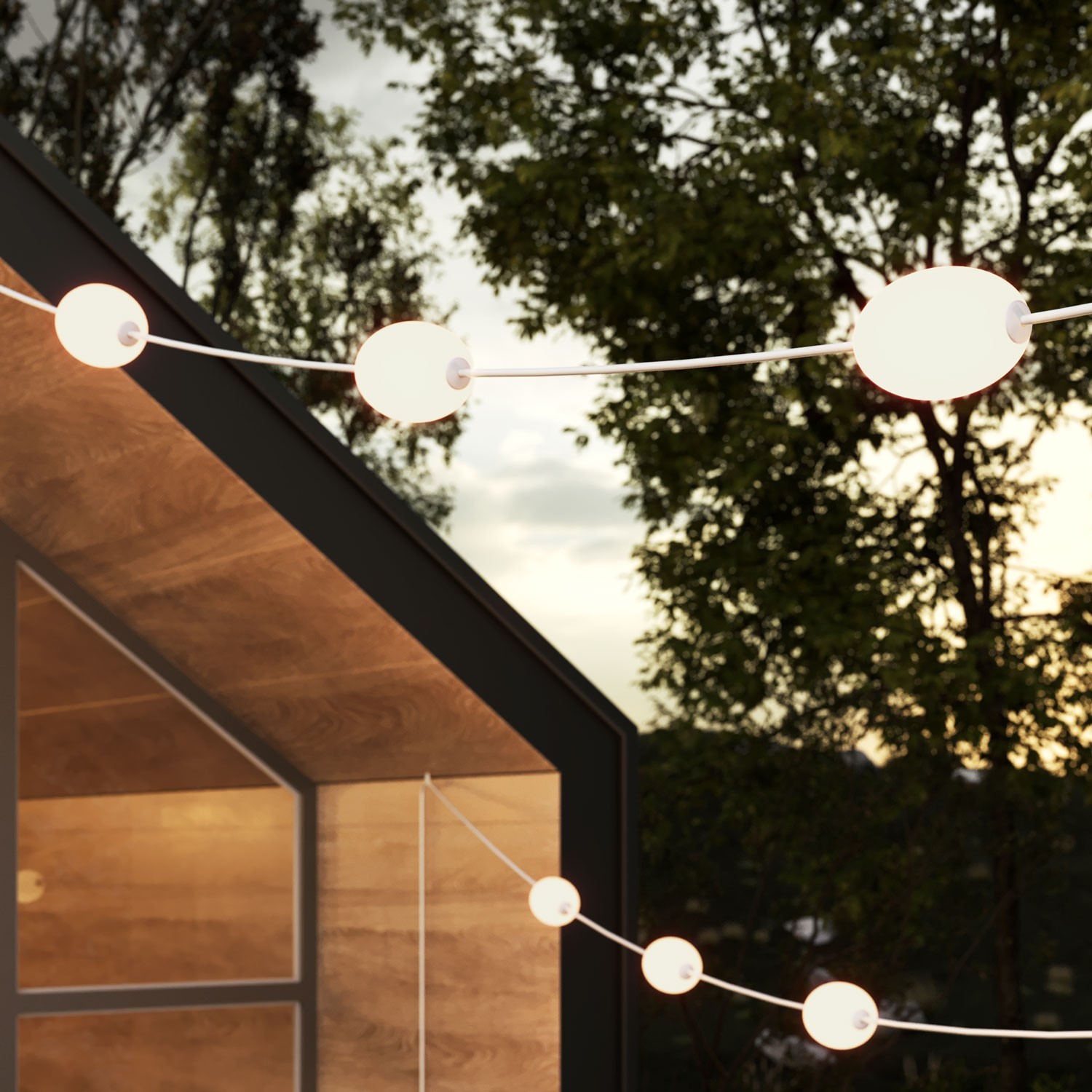 12-light Outdoor String Light IP67 - Marina12