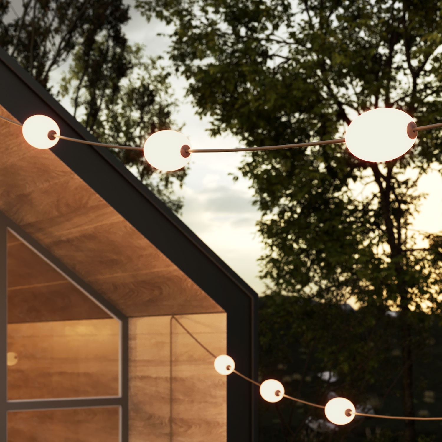 12-light Outdoor String Light IP67 - Marina12
