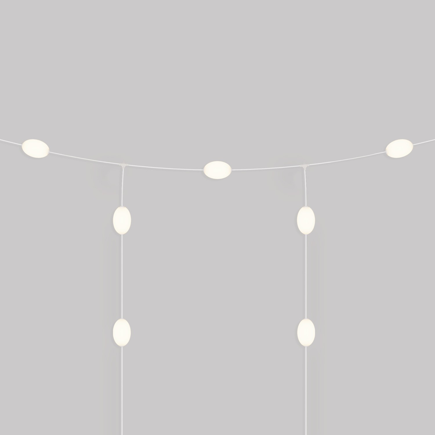 Grid-style Outdoor String Light with 7 Lights IP67 - Marina GRID