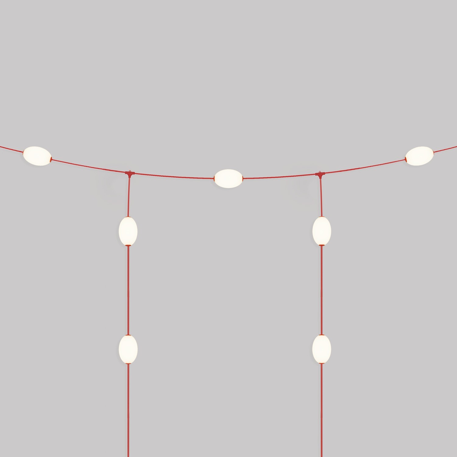 Grid-style Outdoor String Light with 7 Lights IP67 - Marina GRID