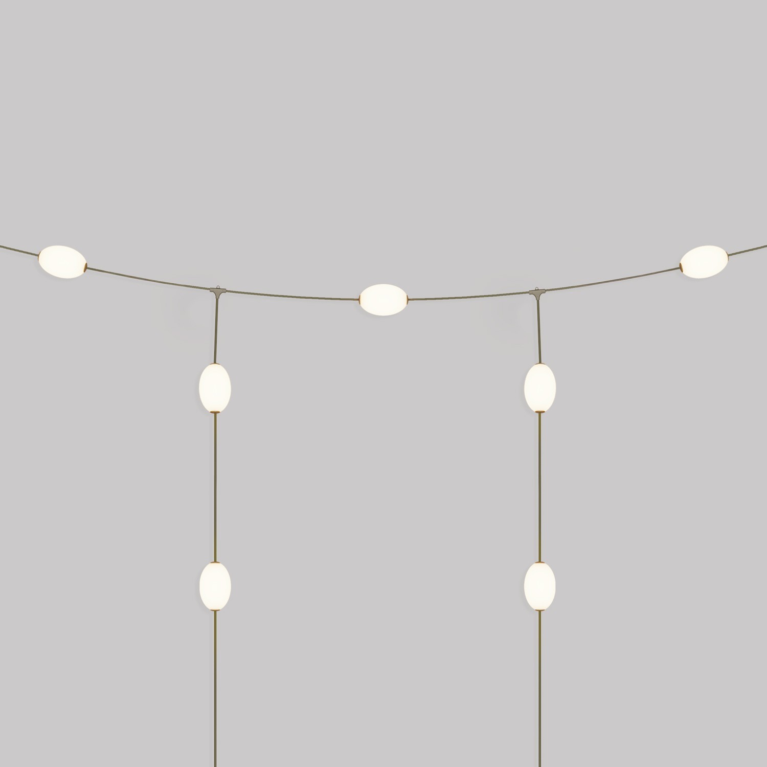 Grid-style Outdoor String Light with 7 Lights IP67 - Marina GRID
