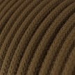 Round Electric Cable RC13 Brown Cotton - UL listed