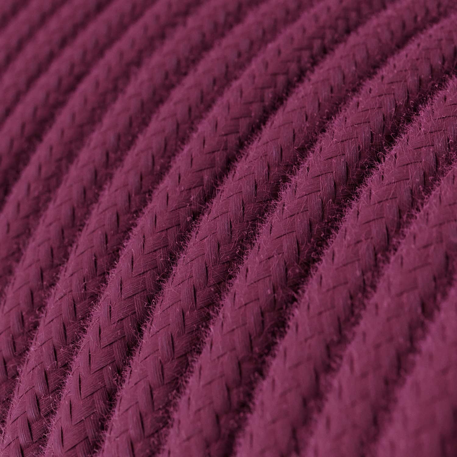 Round Electric Cable RC32 Burgundy Cotton - UL listed