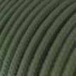 Cable eléctrico redondo RC63 Verde Gris Algodón - Certificación UL