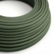 Cable eléctrico redondo RC63 Verde Gris Algodón - Certificación UL