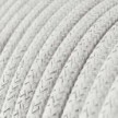Round Electric Cable RL01 Glittering White Rayon - UL listed