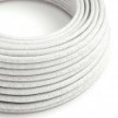 Round Electric Cable RL01 Glittering White Rayon - UL listed