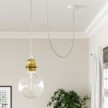 Round Electric Cable RL02 Glittering Silver Rayon - UL listed